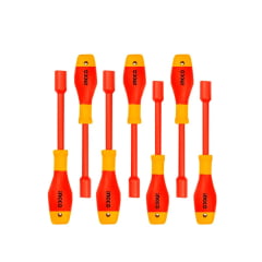 Jogo Chaves Canhão Isoladas 1000v VDE 6 a12 mm 7 Peças INGCO 