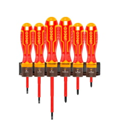 Jogo Chaves Fenda Philips Isoladas VDE 6 pçs INGCO HKISD0608