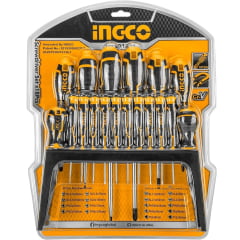 JOGO CHAVES DE FENDA PHILIPS PRECISÃO 18 PEÇAS HKSD1828 INGCO 