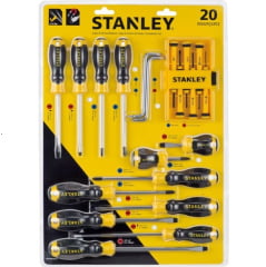 Jogo de Chaves Fenda / philips 20 Pcs Stmt60220-la Stanley