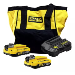 Kit 2 Baterias Carregador e Bolsa 20V 2Ah SCB222CK Stanley