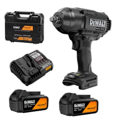 KIT CHAVE DE IMPACTO 1/2” ALTO TORQUE 20V XR BRUSHLESS, 2 BATERIAS 5.0AH, CARREGADOR E MALETA TSTAK EDIÇÃO ESPECIAL MCLAREN DCF99MP2T 