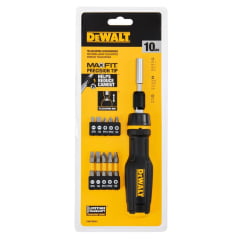 KIT CHAVE MANUAL CATRACA COM BITS 10PCS DWHT68001 DEWALT KIT CHAVE MANUAL CATRACA COM BITS 10PCS DWHT68001 DEWALT