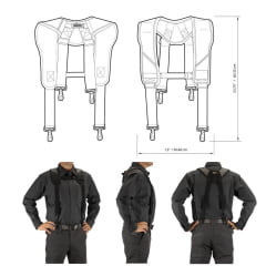 Kit Cinto Acolchoado + Suspensórios Profissional TOUGHBUILT