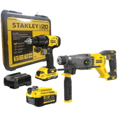 Kit Fur Parafusadeira e Martelete SDS Plus + Bat 4ah Stanley Kit Fur Parafusadeira e Martelete SDS Plus + Bat 4ah Stanley