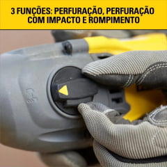 Kit Fur Parafusadeira e Martelete SDS Plus + Bat 4ah Stanley