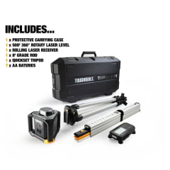 KIT NIVEL LASER 360º 152 METROS TOUGHBUILT TB-H2S4-LL-500-R1