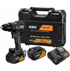 KIT PARAFUSADEIRA/FURADEIRA DE IMPACTO DE 1/2" (13MM) 20V XR BRUSHLESS, 2 BATERIAS 5.0AH, CARREGADOR E MALETA TSTAK EDIÇÃO ESPECIAL MCLAREN DCD86MP2T