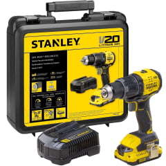 Kit Paraf Furadeira Impacto 20v Sbd716D1K Brushless Stanley