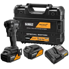 KIT PARAFUSADEIRA DE IMPACTO COMPACTA 1/4" 20V XR® BRUSHLESS , 2 BATERIAS 5.0AH, CARREGADOR E MALETA TSTAK EDIÇÃO ESPECIAL MCLAREN DCF86MP2T KIT PARAFUSADEIRA DE IMPACTO COMPACTA 1/4" 20V XR® BRUSHLESS , 2 BATERIAS 5.0AH, CARREGADOR E MALETA TSTAK EDIÇÃO ESPECIAL MCLAREN DCF86MP2T