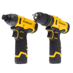 Kit Parafusadeira E Furadeira Impacto 12v Stanley SCHI10D2FK 