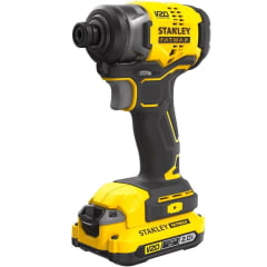 Kit Parafusadeira de impacto 1/4! 20V Brushless SBI810D2K + Parafusadeira e Furadeira de Impacto SBD715B-B3 Stanley 1/2" 20V + BRINDE Bateria Extra 20v 4ah 