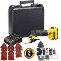 Kit Parafusadeira Furadeira e Multicortadora 20v STANLEY + BRINDE Bateria 4Ah 20V Stanley