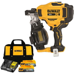 KIT PREGADOR DE TELHADO DE BOBINA 20V MAX 15 DCN45RNB DEWALT