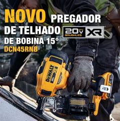 KIT PREGADOR DE TELHADO DE BOBINA 20V MAX 15 DCN45RNB DEWALT