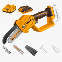 KIT SERRA PODADORA 5"  À BATERIA 20V INGCO CGSLI20581-9 