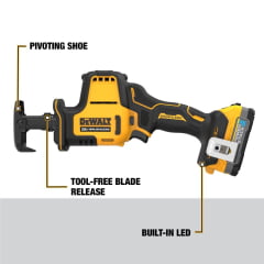 Kit Serra Sabre 20V Brushless DCS369 + 2 Bat Powerstack Dewalt