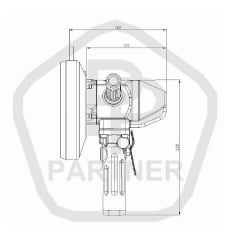 LIXADEIRA PNEUMATICA VERTICAL 7 pol PPLV 2184 PARTNER