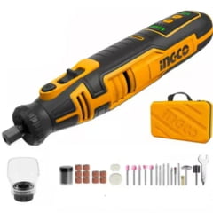 MICRO RETIFICA À BATERIA USB-C COM 67 ACESSORIOS CMGLI0801 INGCO