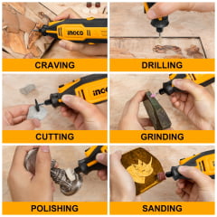 Micro Retífica Com 109 Acessórios 130W 220V MG13328-9 Ingco 