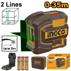 Nível a Laser Linhas Verdes 35 Metros INGCO HLL156601