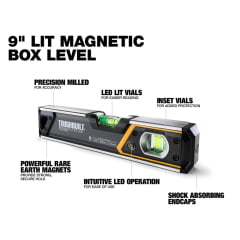 Nível Bolha c/ Iluminação Magnético Tb-h2-l-9lh-m Toughbuilt 