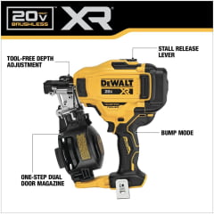 PREGADOR DE TELHADO DE BOBINA 20V MAX* 15° DCN45RNB DEWALT