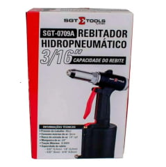 Rebitador Rebitadeira Hidro Pneumático 3/16 4,8mm Sgt-0709a Rebitador Rebitadeira Hidro Pneumático 3/16 4,8mm Sgt-0709a