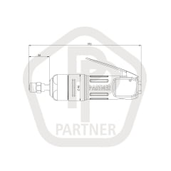 Retífica pneumática 20000RPM industrial PPE-0920 PARTNER