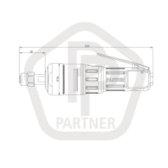 Retífica pneumática industrial 16.000RPM PPE-1310 PARTNER