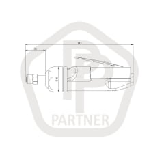 Retífica pneumática industrial 20.000RPM PPE-0927 PARTNER