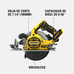SERRA CIRCULAR 7-1/4 POL 20V MAX ION LIT SBC550B-B3 STANLEY