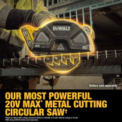SERRA CIRCULAR PARA METAIS 7-1/4" 184mm 20V XR DCS383B DEWALT