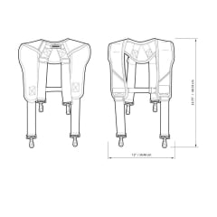 Suspensórios Acolchoados Profissional ToughBuilt TB-CT-51P