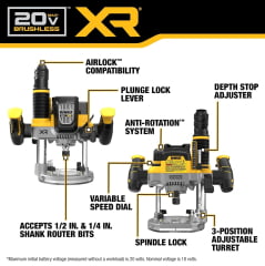 TUPIA DE COLUNA 2-1/4" A BATERIA 20V MAX BRUSHLESS DCW620B-B3 DEWALT 