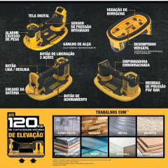 Ventosa de Sucção à Bateria 20v Max Grago Dce592b Dewalt
