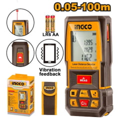 Trena Laser Medidor Digital Profissional 100m INGCO HLDD1008 Trena Laser Medidor Digital Profissional 100m INGCO HLDD1008
