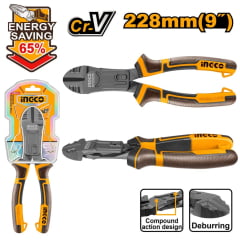 Alicate de Corte Diagonal Ação Composta 9" 228 mm INGCO Alicate de Corte Diagonal Ação Composta 9" 228 mm INGCO