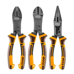Jogo De Alicates Ação Composta 3 Peças HKCPS5831 Ingco Jogo De Alicates Ação Composta 3 Peças HKCPS5831 Ingco
