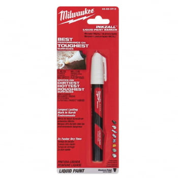 KIT 02 CANETAS PONTA MÉDIA AMARELO BRANCO INKZALL MILWAUKEE