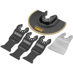 Kit Lâminas Multicortadora Oscilante 5 peças com estojo DWA4216 DEWALT