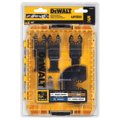 Kit Lâminas Multicortadora Oscilante 5 peças com estojo DWA4216 DEWALT