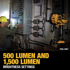 LANTERNA SPOTLIGHT LED 1500lm A BATERIA 20V DCL043 DEWALT