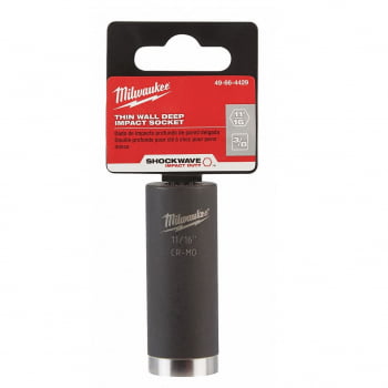 SOQUETE DE IMPACTO LONGO ENCAIXE 3/8" X 11/16" 49-66-4429 MILWAUKEE